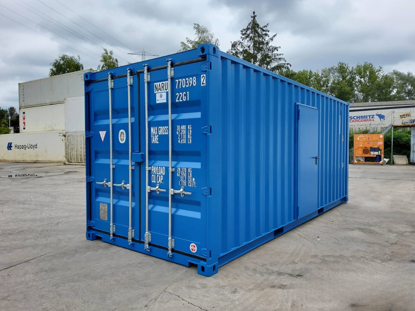 Baustellencontainer mit Seitentür