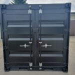 4 Fuss Materialcontainer in schwarz