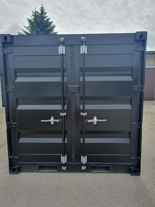 4 Fuss Materialcontainer in schwarz