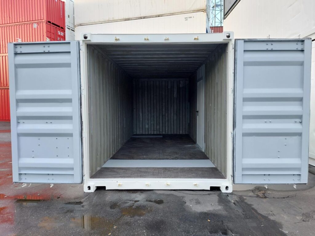 20 Fuss Materialcontainer mit Seiteneingangstür