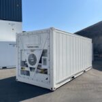 Weißer Kühlcontainer mit Open Side Türen in der Größe 20 Fuß