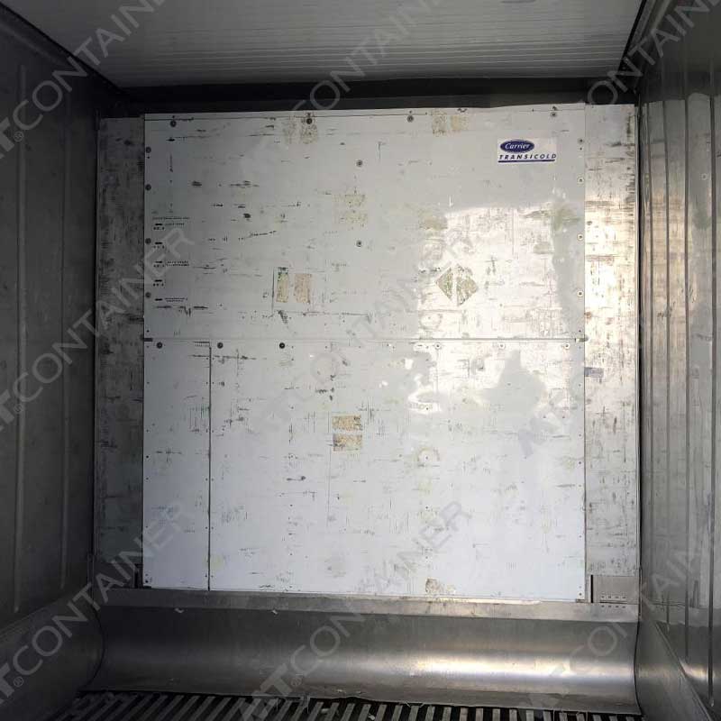 Weißer 10 Fuß High Cube Kühlcontainer NARU 526099 3, Blick von innen