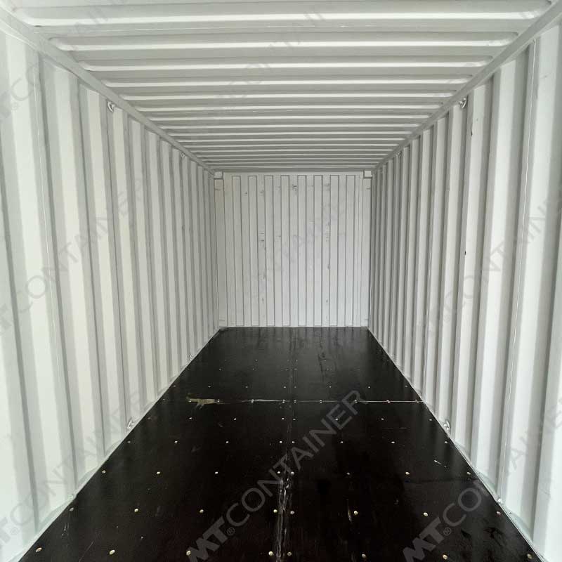 Türkiser 20 Fuß Seecontainer 207503, Blick von innen