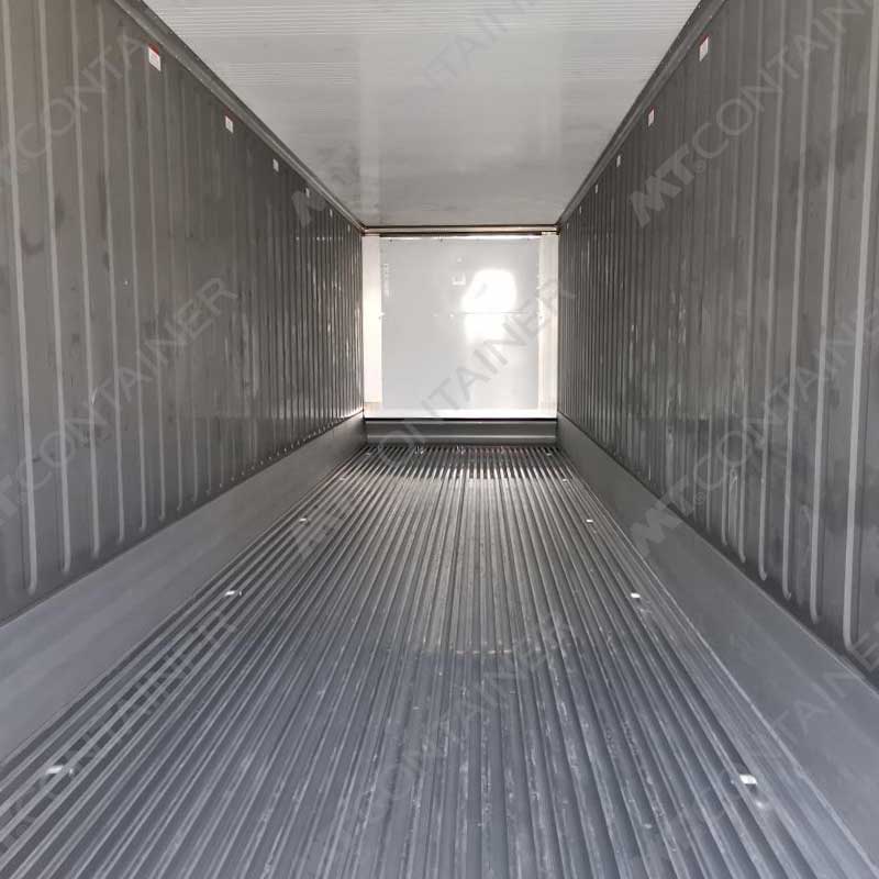 Weißer 40 Fuß High Cube Kühlcontainer NARU 885038 1, Blick von innen