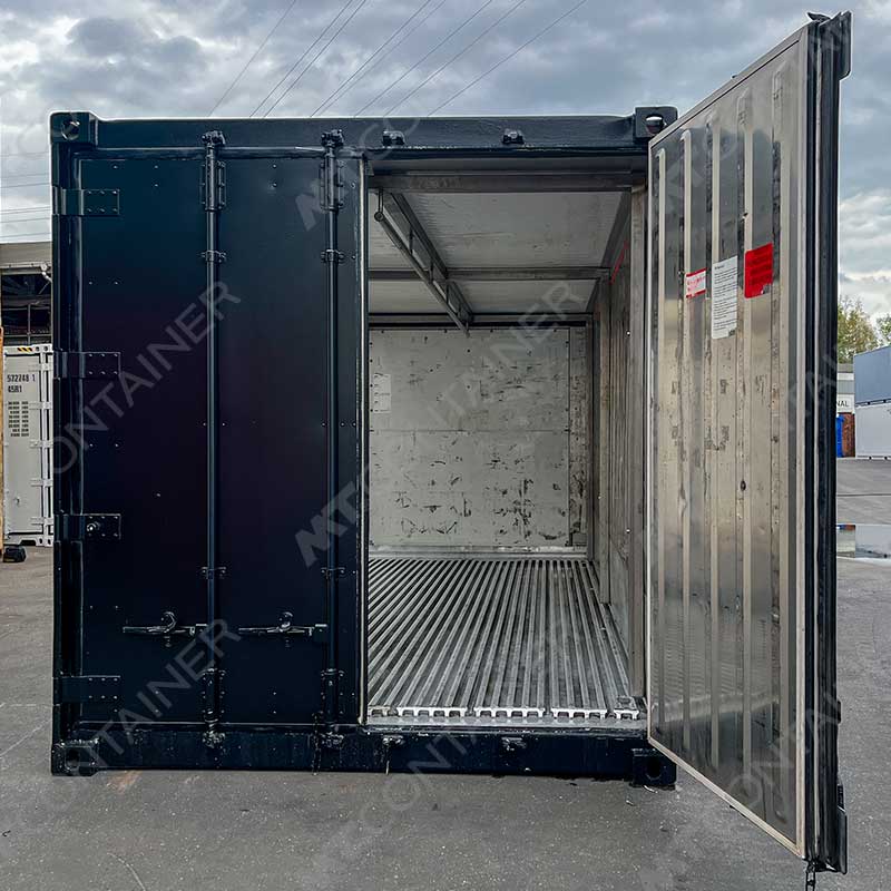 Schwarzer 20 Fuss Sonderbau-Kühlcontainer mit offener Tür