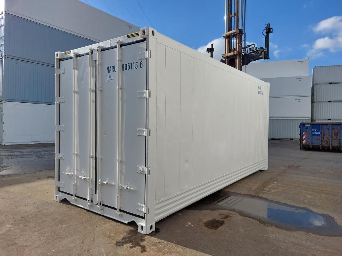 20 Fuss High Cube Isoliercontainer in weiß