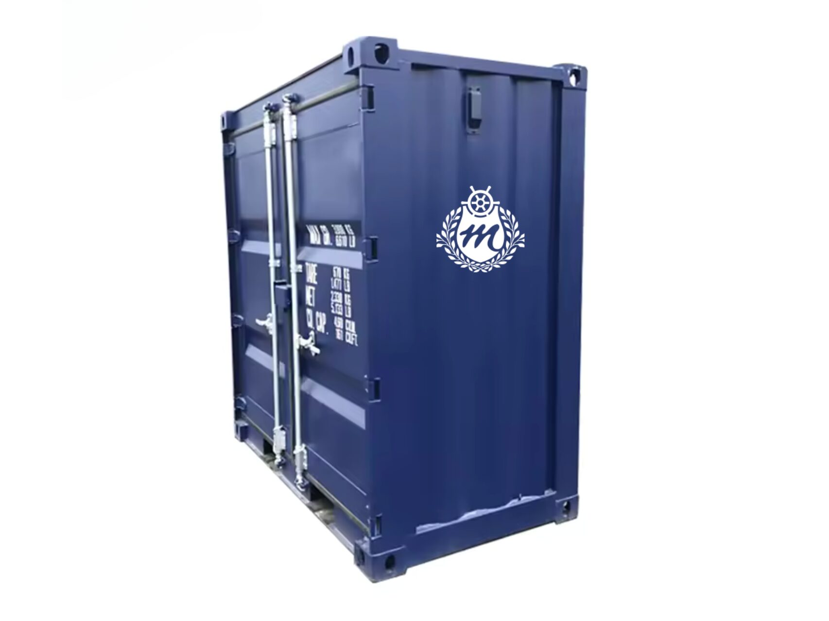 4 Fuß Materialcontainer in blau
