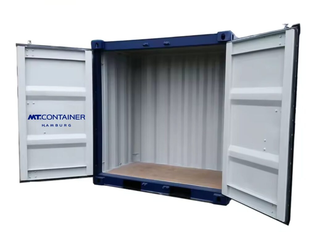 Fuß Container, Blick ins Innere - MT Container GmbH