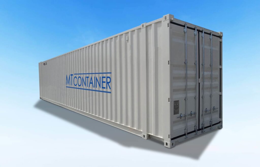 Grauer 40-Fuß-Container-Seecontainer