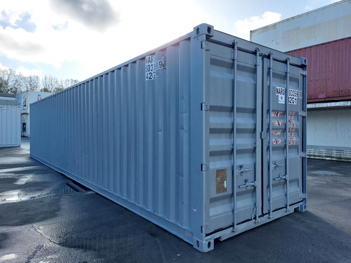 40 Fuss Materialcontainer in grau