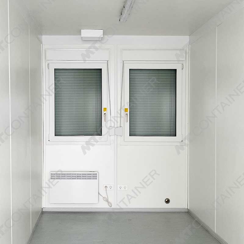 Bürocontainer 092287054, Blick auf die Fenster von innen