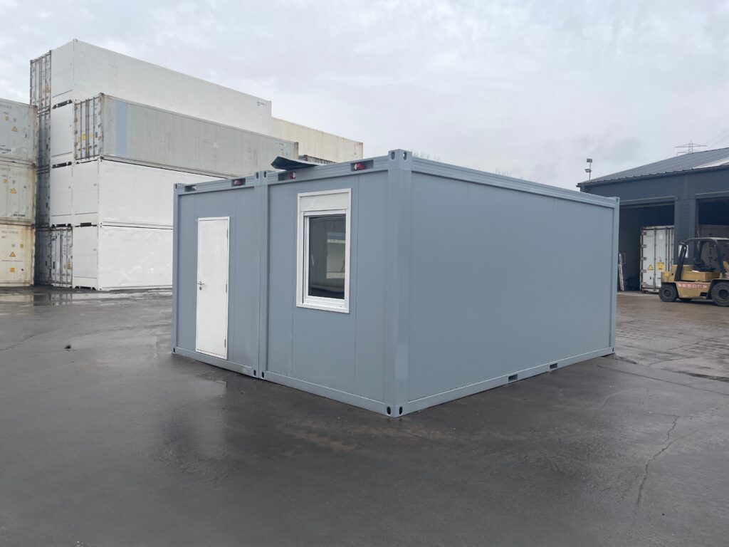 Bürocontainer Duo-Anlage in grau