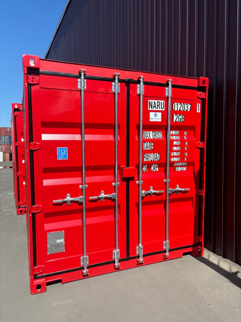 10 Fuß Materialcontainer in rot zur Lagerung von Material und Waren