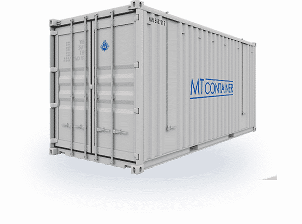 Container-Ansicht mit MT Container Branding