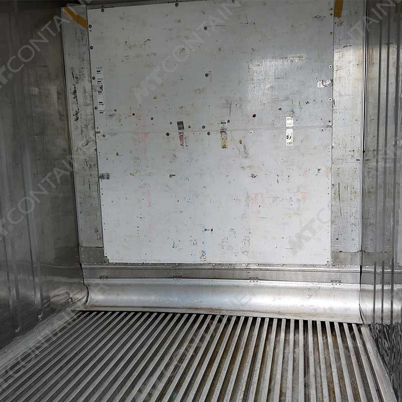 Weißer 10 Fuß High Cube Kühlcontainer NARU 490261 4, Blick von innen